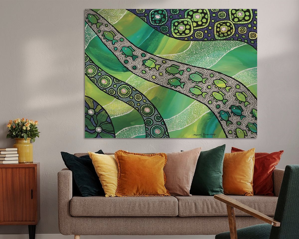 Example of the artwork in a room