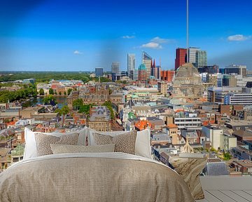 panorama of the skyline of The Hague by gaps photography