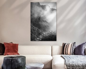 Fleurs et montagnes dans les nuages - Madère sur FEMK.