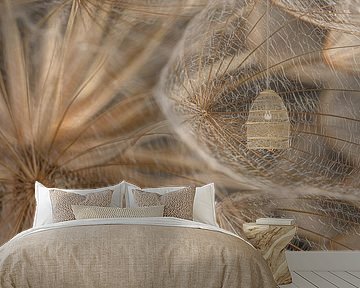 Ein Stück eines natürlichen Flusenballs: Nahaufnahme von Marjolijn van den Berg