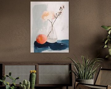 Stilleben im japanischen Stil von Japandi Art Studio