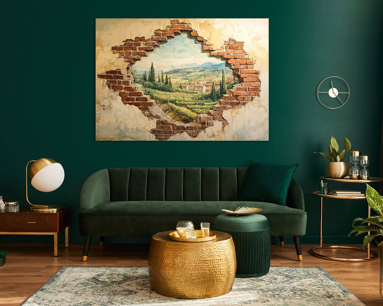 Example of the artwork in a room