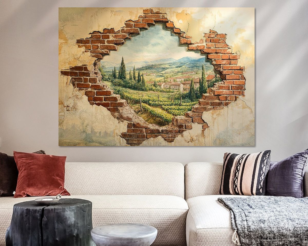 Example of the artwork in a room