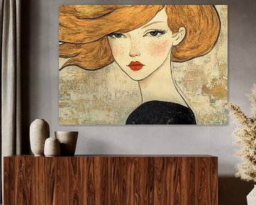 Ginger Glance van Blikvanger Schilderijen