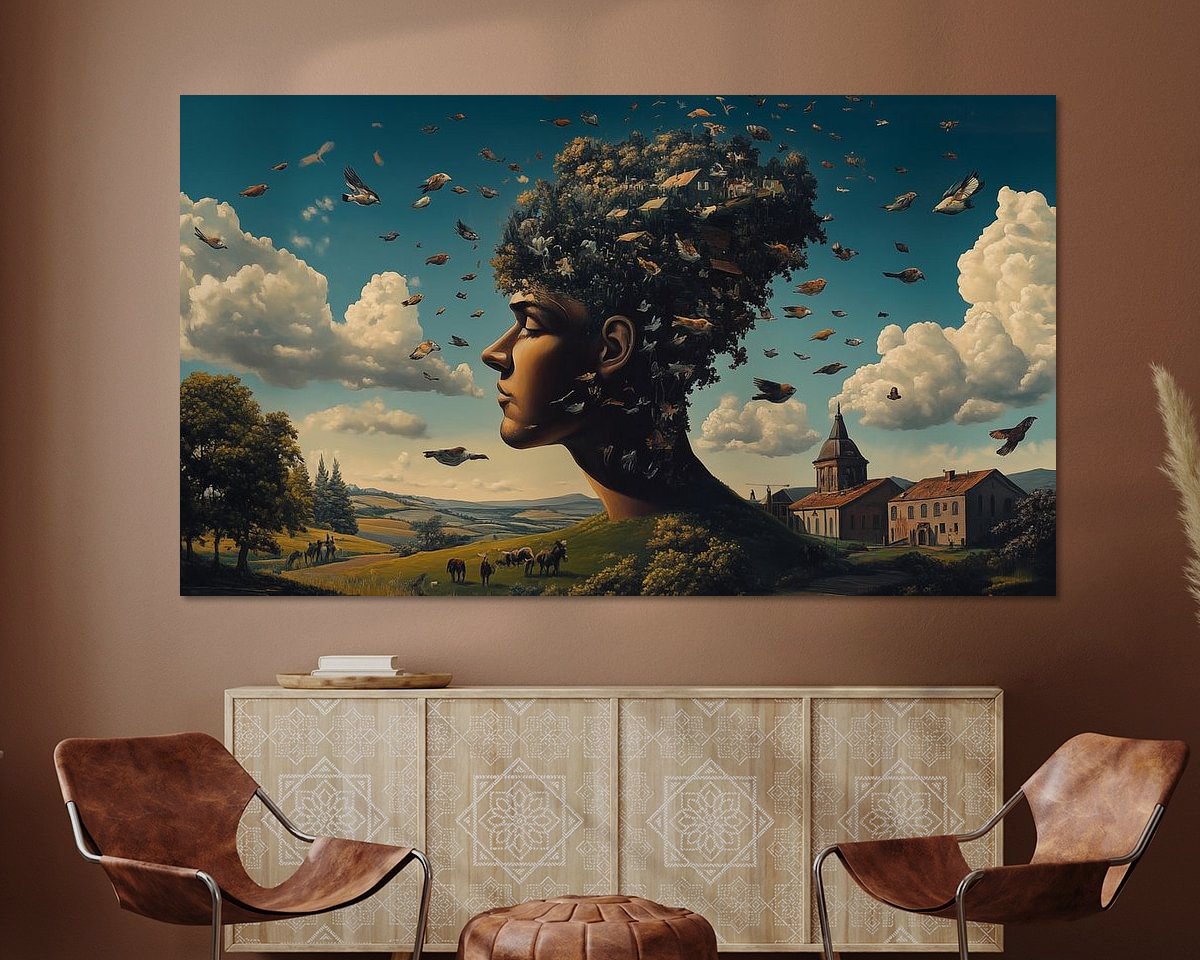 Example of the artwork in a room