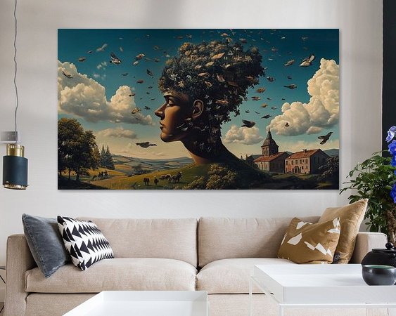 Example of the artwork in a room