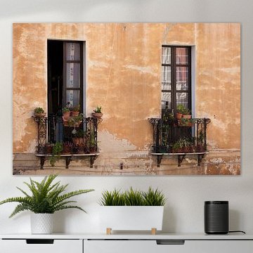 Windows in Cagliari, Sardinia