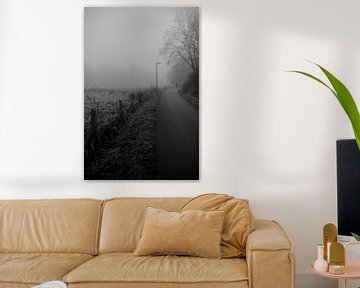 Bünde in the fog VI I The runner by Momentaufnahme | Marius Ahlers