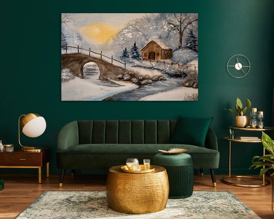 Example of the artwork in a room