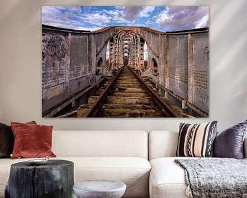 Verlaten spporwegbrug van Eddy Smets