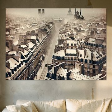 Paris in the snow by Jaap Ros