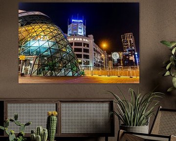 Le centre ville d'Eindhoven en soirée sur Akos Terdik
