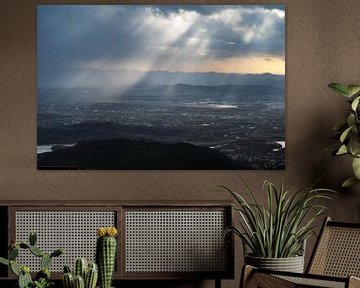 Kruja mountains in Albania by Werner Lerooy