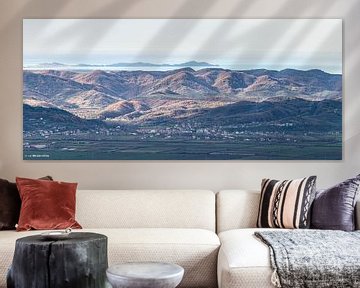 Kruja mountains in Albania, great panorama by Werner Lerooy