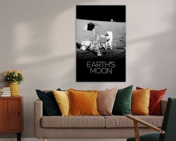 STK205493S-Zonnestelselposter van de maan van de Aarde's. van Stocktrek Images