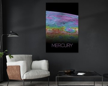 STK205487S-Solar system poster van Mercurius. van Stocktrek Images