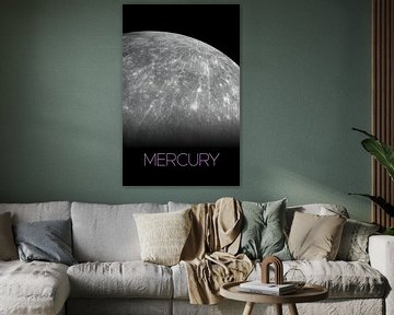 STK205486S-Solar system poster van Mercurius. van Stocktrek Images