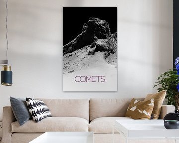STK205465S-Solar system poster van kometen. van Stocktrek Images
