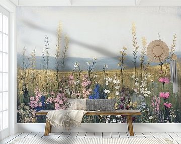 Abstract Flower field by Abstract Painting