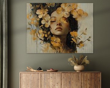 Serenity in Bloom Portrait van De Mooiste Kunst