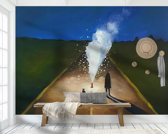 Example of the artwork in a room