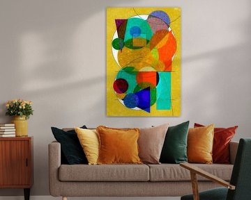 Abstract in geel van Corinne Welp