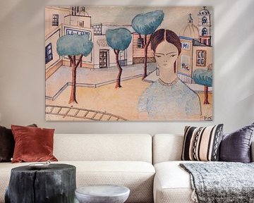 Frida, Frida in Coyoacan (Watercolour), 1927 by Atelier Liesjes