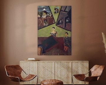Frida, Pancho Villa and Adelita, 1927 by Atelier Liesjes