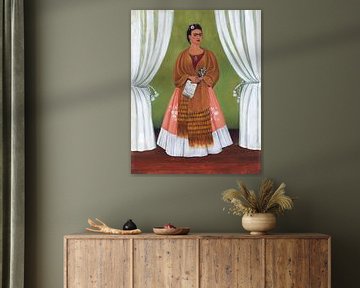 Frida, Zelfportret opgedragen aan Leon Trotski, 1937 van Atelier Liesjes