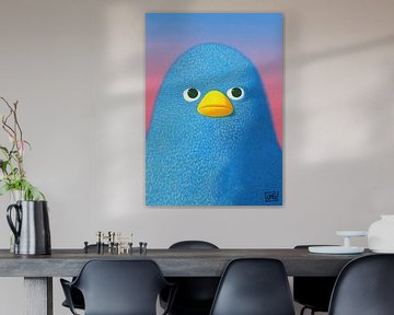 Pluizige Vogel | Is This My Good Side? van OMG Art
