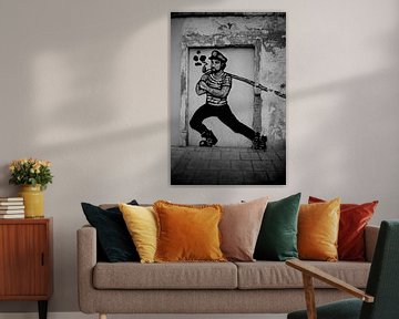 Sailor painted on wall van Toby Van den Heuvel