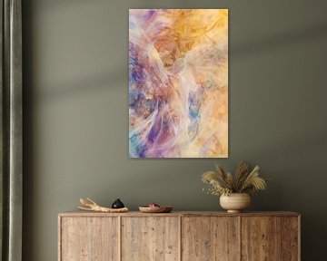 Radiant angel wings in warm colours by artefacti