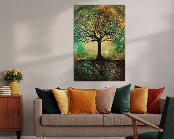 Tree of life with rooted structures by artefacti