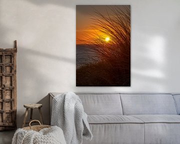 Zonsondergang in de duinen van Ronald Witte