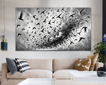 zwerm vogels van Armin Mumper