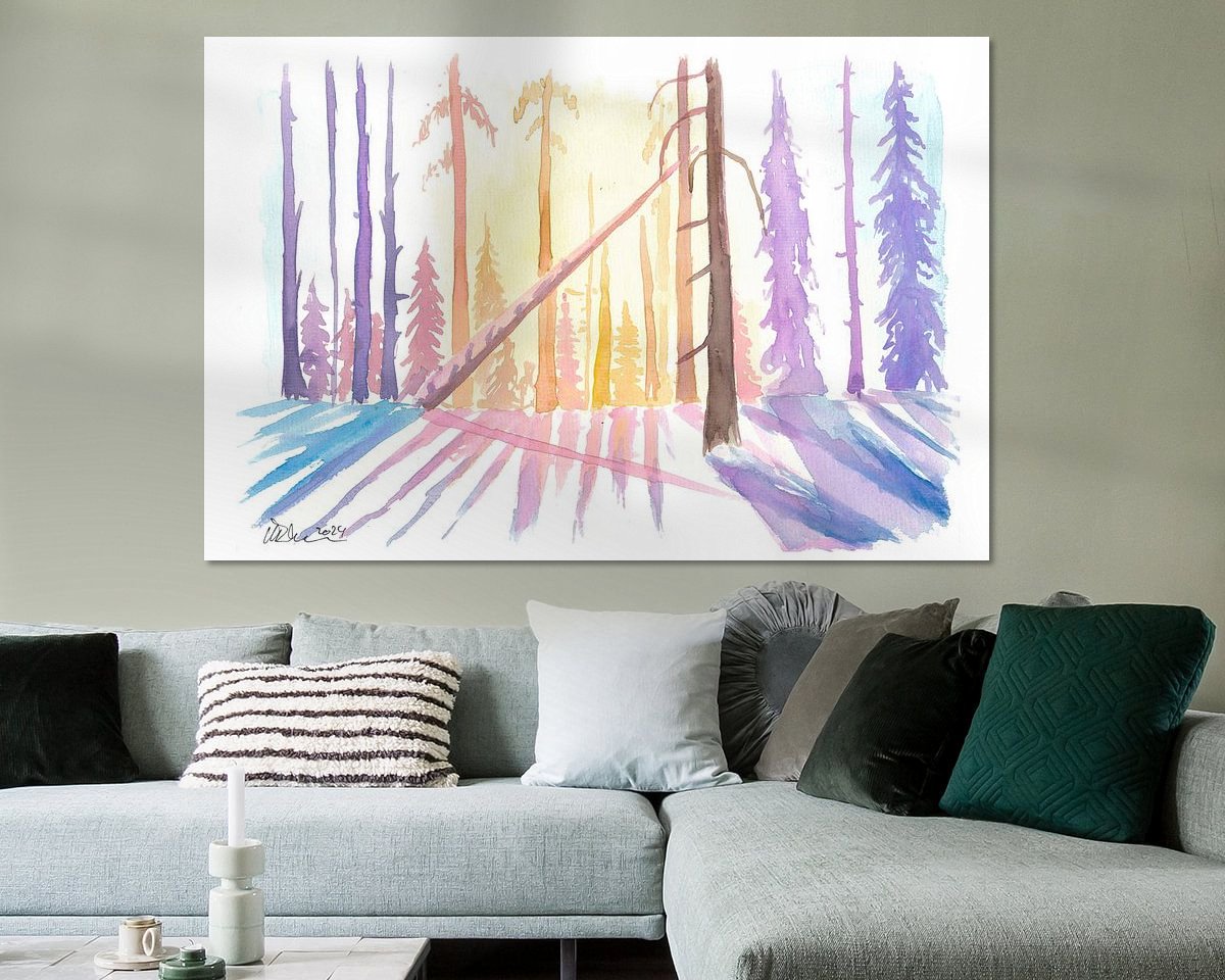 Example of the artwork in a room