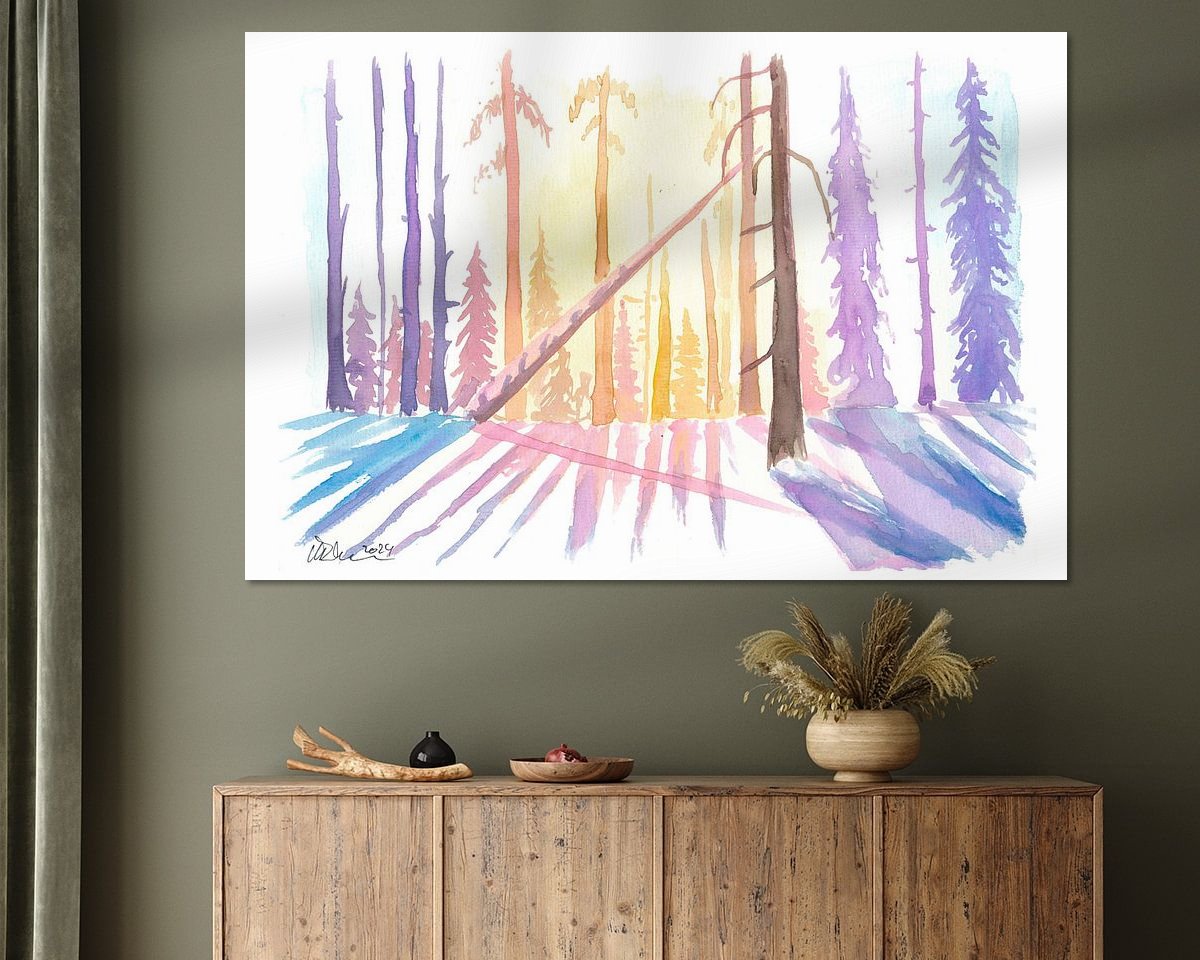 Example of the artwork in a room