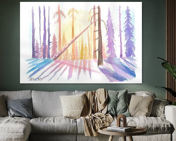 Example of the artwork in a room