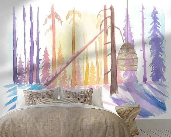 Example of the artwork in a room