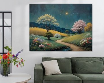 Nachtelijke hemel met sterren van HorizonArtistry