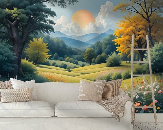 Example of the artwork in a room