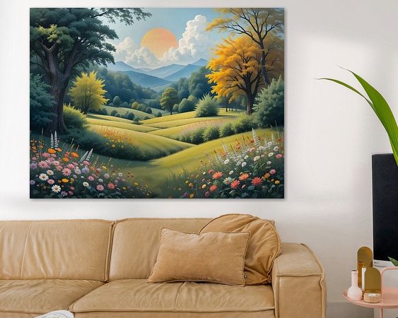 Example of the artwork in a room