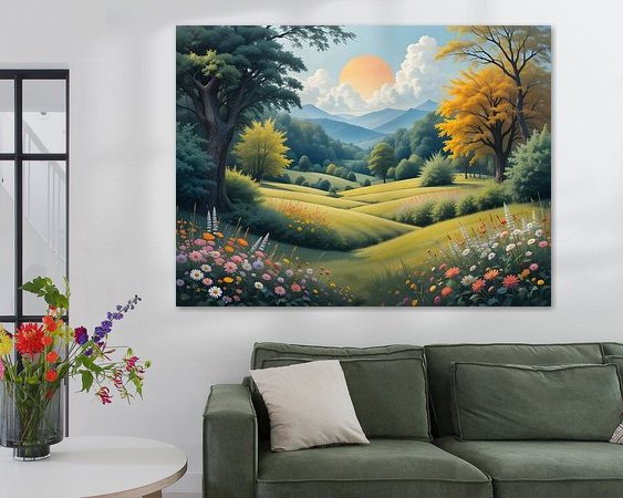 Example of the artwork in a room