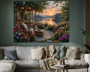 Zonsondergang in de tuin van HorizonArtistry