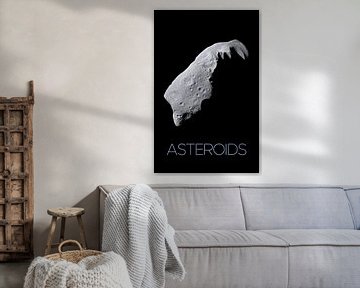 STK205454S-Solar system poster van asteroïden. van Stocktrek Images