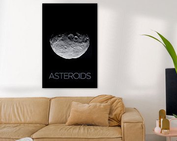 STK205455S-Solar system poster van asteroïden. van Stocktrek Images