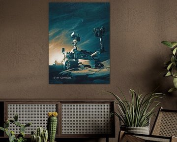 STK205522S-Curiosity, Mars Exploration Rover Project Poster by Stocktrek Images