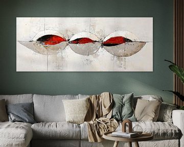 Rode Abstract van Zen en Meer
