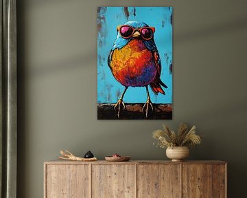 Zonnebrilvogel | Chic Avian in Summer Shades van De Mooiste Kunst