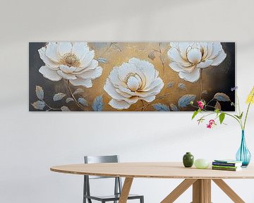Flowers Luxury | Golden Bloom by Wonderful Art